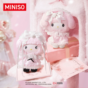 100% Original <span class=keywords><strong>MINISO</strong></span> <span class=keywords><strong>Sanrio</strong></span> Serie Jardín de Rosas de Ensueño Llaveros de Vinilo Caja Sorpresa Regalo de San Valentín - Product Image 4