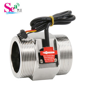 جهاز تحكم في تدفق المياه SEA Dijiang ZJ-LCD-<span class=keywords><strong>M</strong></span> DN50-S، مستشعر تدفق توربيني من الفولاذ المقاوم للصدأ مع شاشة رقمية، معدل تدفق 10-200 لتر في الدقيقة - Product Image 5