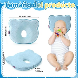 Baby Memory Foam Head <b>Pillow</b> With Hole For <b>Flat</b> Head Prevention - Product Image 4