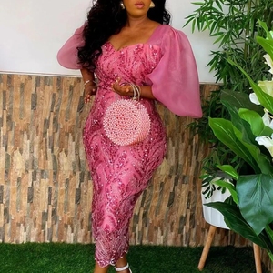 Abiti da festa africani taglie forti, alla moda, Dashiki Ankara, abiti da sposa in pizzo, eleganti abiti maxi musulmani turchi per donna, novità 2023 - Product Image 2