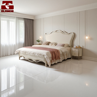 Ensemble de meubles de chambre à coucher de luxe moderne ELANDE, tailles personnalisées, lit rembourré en bois avec table de chevet et banc pour salon et appartement