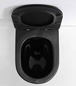 Châu Âu gốm Matte đen không có vành tường treo nhà vệ sinh tùy chỉnh phòng tắm nhà vệ sinh bát giấu Phễu thoát nước commode <span class=keywords><strong>WC</strong></span> toile - Product Image 3