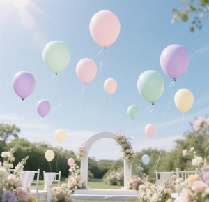 All'ingrosso serie Macron da 10 pollici palloncini in lattice monouso con retro metallico tinta unita per matrimonio <span class=keywords><strong>di</strong></span> compleanno - Product Image 2