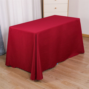 Đám cưới và sự kiện Polyester Khăn trải bàn đồng bằng dệt vải - Product Image 4