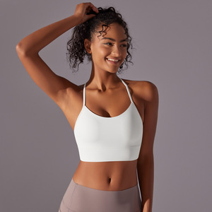 Wholesale Women's Yoga Sports Bra Y-Back Thin Strap U-Neck Workout Bra Removable <b>Pads</b> Activewear Breathable <b>Running</b> Bra OEM ODM - Product Image 5