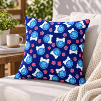 Housse de coussin carrée en tissu peau de pêche personnalisée, housse de coussin tissée, décoration intérieure