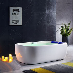 Baignoire autoportante d'intérieur pour 2 personnes, <span class=keywords><strong>SPA</strong></span> de luxe, bain à remous avec oreiller, <span class=keywords><strong>Massage</strong></span> <span class=keywords><strong>en</strong></span> cascade cachée - Product Image 6