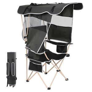 Chaise de camping pliable portable avec auvent, vente chaude, pour l'extérieur, la plage - Product Image 1
