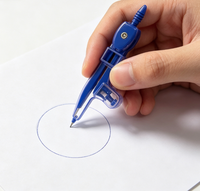 Kit de géométrie pour étudiants, compas, règle, rapporteur, taille-crayon, matériel de dessin technique et de géométrie, direct usine