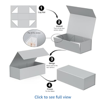 Boîte Cadeau d'Emballage Personnalisée Écologique en Papier Kraft Mat Réutilisable pour Beignets et Biscuits, Portable Auto-Montante avec Doublure Éponge Pliable