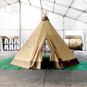 Tienda <span class=keywords><strong>de</strong></span> Campaña <span class=keywords><strong>Tipi</strong></span> Piramidal para Exteriores, Tienda <span class=keywords><strong>de</strong></span> Campaña India para Acampar, Tienda <span class=keywords><strong>de</strong></span> Campaña <span class=keywords><strong>Tipi</strong></span> para 20 Personas - Product Image 3