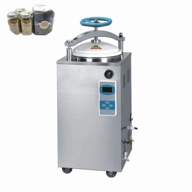 Equipo de cultivo de setas, esterilizador de Autoclave de vapor para cultivo, 100L, 75L, 50L, 35L