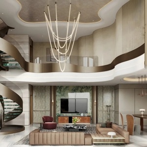 2025 moderne minimaliste Design Art verre <span class=keywords><strong>suspension</strong></span> lampe salon pendentif éclairage lustre <span class=keywords><strong>bois</strong></span> intérieur décoration Suspensions - Product Image 1