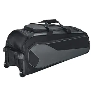 Newly design Wholesale Custom Rolling Equipment baseball bat bag Outdoor travel duffle bag with wheels