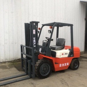 รถยกดีเซล HELI 3 ตัน สภาพดี มือสอง พร้อมไฮดรอลิกไซด์ชิฟเตอร์ เสากระโดงสองตอน ยางตัน เครื่องยนต์อีซูซุ - Product Image 5