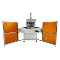 Machine de scellage thermique semi-automatique rotative pour blisters en plastique avec emballage sous film