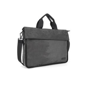 Nueva funda para portátil de negocios con tapa abatible, impermeable, de gamuza, con bolso de mano con cremallera gris oscuro - Product Image 3