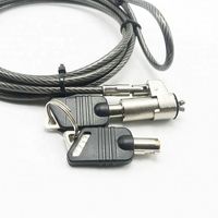 ANLI Hotsale Kunci Pengaman Laptop PC dari Bahan Zinc Alloy dengan Kabel Baja dan Kunci