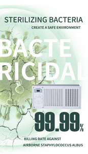 Purificateur d'air UV à affichage numérique BIBO, filtre de qualité médicale, pour hôpital, maison, hôtel, école, surveillance de l'air intérieur, lampe UV, purificateur d'air - Product Image 4