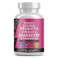 Gummies Probiotiques MK pour Femmes avec Canneberge et D-Mannose pour la Santé Intestinale et Vaginale, Soutien du pH Équilibré et Croissance Capillaire