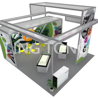 LONE STAR GUNS 30Mins Easy Build Panneaux détachables Stand d'exposition modulaire Hot Trade Show