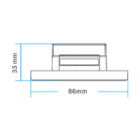 Controlador maestro DMX512 remoto para tira de LED, panel de pared RF 2 en 1 CCT de color mono con atenuación DIM, color blanco dual, 2 en 1, LED