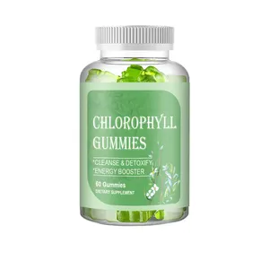 Gomitas de clorofila de cobre y sodio vegana, para desodorante interno, reducción de olores, desintoxicación y digestión, OEM ODM