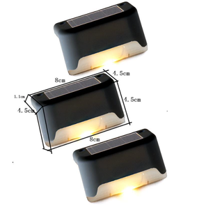 Luz de escalera solar integrada LED hacia abajo para exteriores, lámpara de cubierta con energía Solar, poste de valla para Patio, piscina, escaleras, escalón y camino - Product Image 1