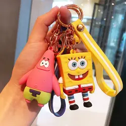 Phim Hoạt Hình SpongeBob Anime Keychain Tùy Chỉnh 3D Patricker Sao PVC Móc Khóa Cho Xe Túi Phụ Kiện Mặt Dây Chuyền Fan Hâm Mộ của SpongeBob - Product Image 3