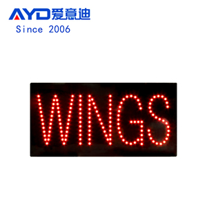 12*24 "ALAS de alto brillo Led Letreros abiertos, colgando en Open Led Indoor Fast Food Restaurant Sign - Product Image 1
