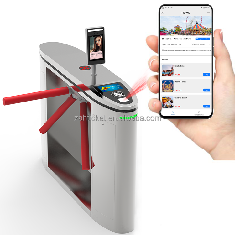 Турникет для спортивного парка с RFID-браслетом
