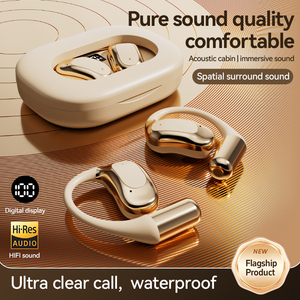 Auricolari a Conduzione Ossea CP&AP 0 OWS Open Ear TWS per Gaming a Bassa Latenza con Schermo Digitale della Batteria - Product Image 3