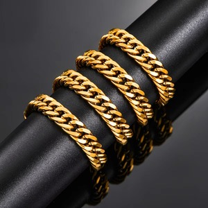 Cadenas Cubanas de Acero Inoxidable Color Oro de 4.8mm/5.8mm/6.6mm/7.5mm/9.2mm, Collar Clásico Grueso para Hombre y Niño, de 14 a 30 Pulgadas - Product Image 4