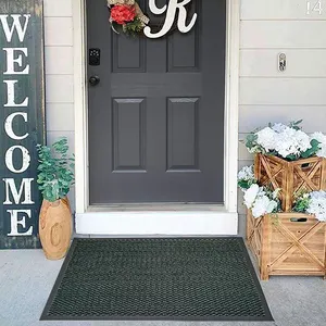 Anti Slip Floor Carpet Outdoor Polypropylene Entrance Front Doormat Customized Welcome Cut Pile Door Mat