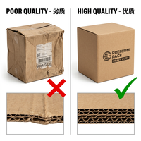 Boîte cadeau carrée rigide en carton ondulé écologique et recyclable, avec poignée, pour fruits, emballage de rangement durable