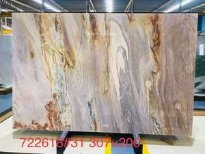 Losas de cuarcita <span class=keywords><strong>Atacama</strong></span> Giallo Surreal con diseño de libro, baldosas para pared y suelo, encimeras pulidas California Sunset - Product Image 6