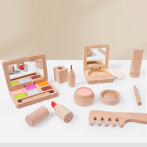 Giocattoli per bambini ragazze finta gioca Kid Make Up simulazione giocattolo in legno bellissimo <span class=keywords><strong>Set</strong></span> di <span class=keywords><strong>trucco</strong></span> per ragazze che vestono cosmetici - Product Image 2