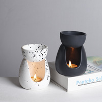 Brûleur d'huiles essentielles en céramique, diffuseur de cire aromatique, porte-bougie chauffe-plat, style nordique, décoration d'intérieur, portable, léger, multi-usages