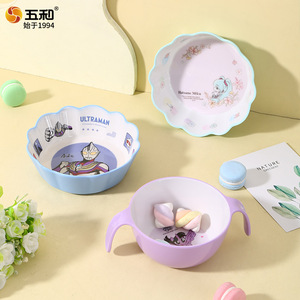Wuhe Kids Tableware Set Cartoon Design Bpa Free Food Grade Dishware For Children Mealtime Use - Product Image 4