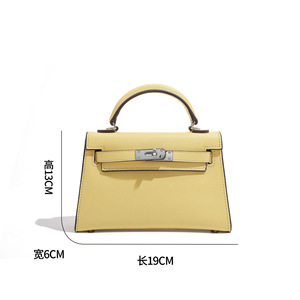 Bolso de Mano de Cuero de 19CM para Mujer, Diseño de Marca, Venta al Por Mayor de Fábrica, Bolso de Hombro y Bandolera para el Trabajo - Product Image 3