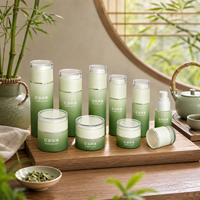 Flacons pompe et pots à crème en verre de 120 ml, 100 ml, 50 ml, 30 ml, 50 g, 30 g, 20 g, prêts à l'emploi, avec logo personnalisé pour l'emballage cosmétique