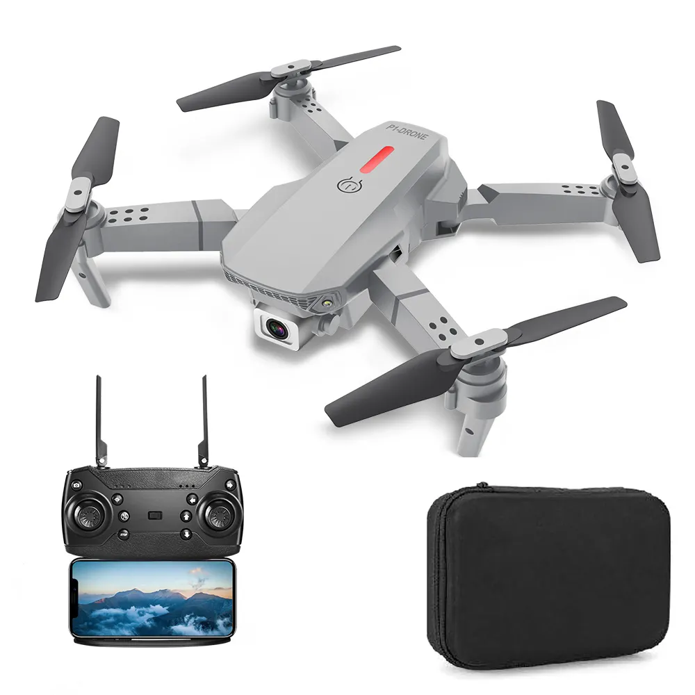 Drone Wifi dengan kamera ganda 4k Hd, pesawat terbang Mini dengan gestur penjaga ketinggian, kamera Visual 4k Hd, dapat dilipat