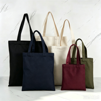Sacs fourre-tout en toile de coton recyclé avec logo couleur personnalisé, fermeture éclair, promotion pour les courses