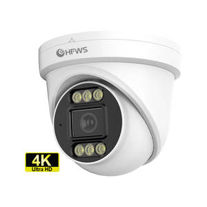 الأمن الخارجي OEM 8 ميجابكسل 4K 25FPS PoE IP قبة كشف الحركة تخزين البيانات NVR الرؤية الليلية للشبكة المنزلية - Product Image 1