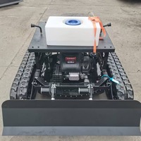 Tondeuse à gazon robotisée mini à chenilles en caoutchouc, la moins chère au monde, avec moteur de marque, pour jardin