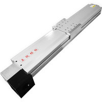Glissière linéaire OEM en aluminium à entraînement par courroie, profil recouvert, courroie 35 mm, course 3800 mm, poulie de synchronisation, renforcée par fil, faible MOQ