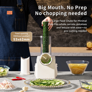 Machine <span class=keywords><strong>à</strong></span> glace pilée électrique domestique OEM noire avec trancheuse <span class=keywords><strong>à</strong></span> légumes, robot culinaire et préparateur de salades électrique 60W - Product Image 5