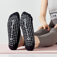 Calcetines de Yoga y Pilates al por Mayor con Logotipo Personalizado, Antideslizantes, con Tiras, Corte Bajo, Puntos de Silicona, Transpirables, de Algodón, para Fitness, para Mujer