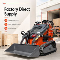 Chargeuse compacte sur chenilles LOGWAY certifiée CE EPA, multi-attaches, pour travaux agricoles, de jardinage et d'aménagement paysager