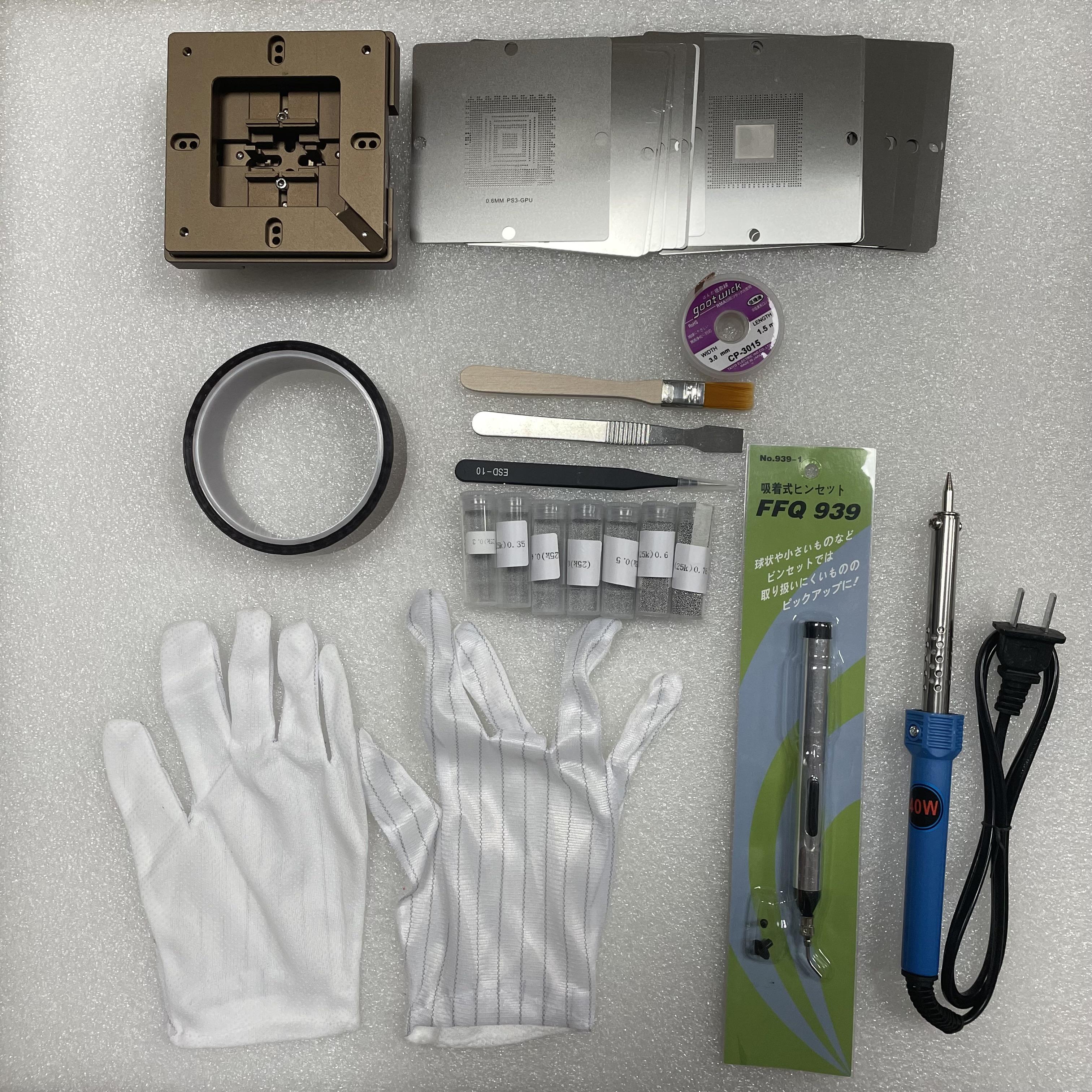 Stazione Reballing BGA - Kit Saldatura Per Scheda Madre, Con Stencil E Sfere - Foto 2